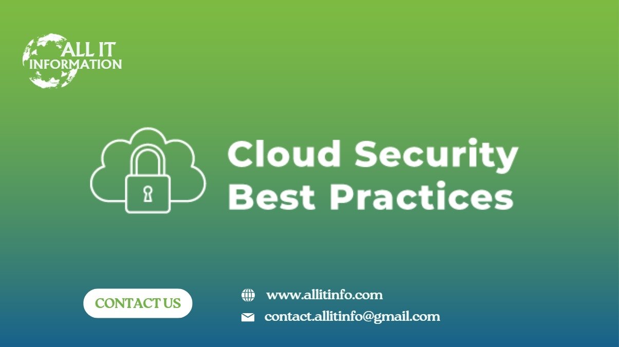 Best Practices for Cloud Security